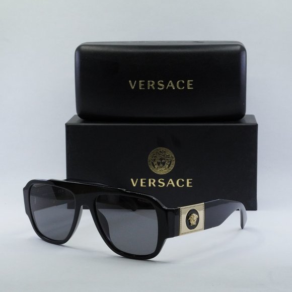 Versace VE4436U GB1/81 Aviator Sunglasses - Black/Grey Polarized main image 6
